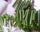 わけぎとハムのマヨ辛子あえ作り方1写真