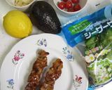 焼き鳥アボカド☆ごちそうサラダ作り方1写真