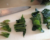 鶏皮とほうれん草炒め作り方1写真