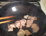 鶏皮とほうれん草炒め作り方2写真