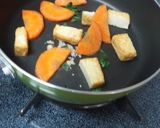 *♡°キャベツと厚揚げde野菜炒め°♡*作り方3写真