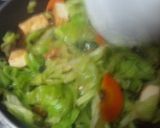 *♡°キャベツと厚揚げde野菜炒め°♡*作り方7写真