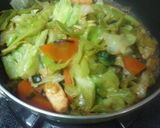 *♡°キャベツと厚揚げde野菜炒め°♡*作り方8写真