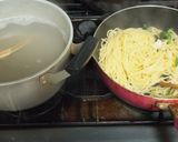 エリンギのレモンバター醤油パスタ作り方4写真