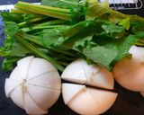 かぶの味噌汁我が家風！作り方1写真