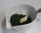 飯友♪モロヘイヤの海苔とろろ作り方1写真