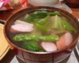 レタスとウインナーのスープ作り方9写真