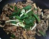牛肉ときのこのオイスターソース炒め作り方5写真