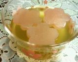 ☆＊ほんわか★桜の咲いた緑茶ゼリー＊☆作り方5写真