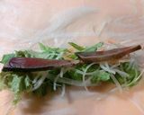 カツオと和風野菜のまきまきサラダ♪作り方2写真