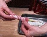 チョコッとおかず№８ 豚バラスライスぐるぐる巻き作り方3写真