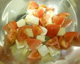 チーズとトマトの豆腐和え作り方3写真