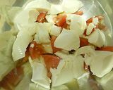 チーズとトマトの豆腐和え作り方4写真