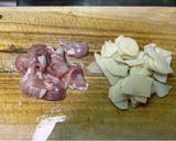 鶏肉とじゃがいものガーリック炒め作り方1写真