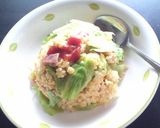 ささっと! 簡単 レタスチャーハン♪作り方5写真