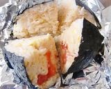 ベビーチーズとプチトマトでジャンボお握り作り方5写真