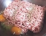 指でポッなハンバーグ作り方1写真