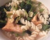 鮭とほうれん草のトマトクリームパスタ作り方5写真