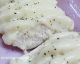 ルクエで♪とろけるチーズのせハーブ蒸し鶏作り方3写真