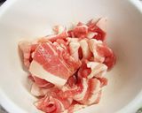 豚バラともやしのあんかけ焼きそば作り方1写真