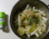 ヘルシーな文旦と大根の春色サラダ作り方4写真