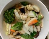 肉無チクワクリーミー洋風ユッケ丼味野菜炒作り方14写真