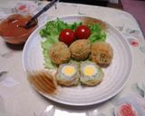 枝豆のコロッケ・スコッチドエッグ風作り方12写真