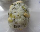 美味しい♡高菜とチーズ入り肉巻きおにぎり作り方2写真
