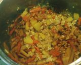 筍と鶏挽肉の混ぜご飯作り方2写真