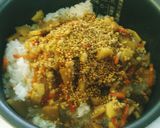 筍と鶏挽肉の混ぜご飯作り方3写真