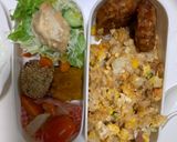 全てレンジ冷めても美味しい洋風梅炒飯弁当作り方18写真
