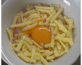 卵＆チーズ　Wとろ～り♪簡単朝ご飯作り方3写真