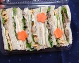 お野菜一杯楽しみサンドイッチ弁当作り方13写真