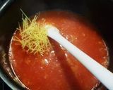 コーンとパスタのトマト味噌スープ作り方2写真