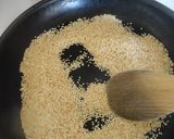 レンジで簡単☆白胡麻の醤油ふりかけ作り方1写真