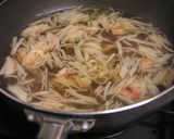 菜の花♪DE♪和風スープパスタ作り方8写真