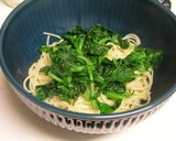 菜の花♪DE♪和風スープパスタ作り方10写真