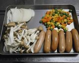 ウインナーと野菜の豆乳濃厚スープ作り方1写真