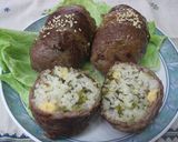 美味しい♡高菜とチーズ入り肉巻きおにぎり作り方7写真