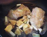 葱たっぷり～エイヒレの照り焼き煮作り方4写真
