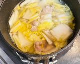 白菜と鶏肉のさっと汁作り方4写真