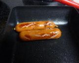 ウインナーをくるくる　ネギ入り卵焼き作り方3写真
