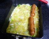 ウインナーをくるくる　ネギ入り卵焼き作り方5写真