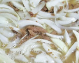 新玉ねぎとマグロのはごろも煮のさっと煮だ作り方5写真