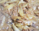 新玉ねぎとマグロのはごろも煮のさっと煮だ作り方6写真