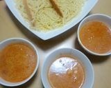 エビトマトチーズつけパスタ作り方5写真