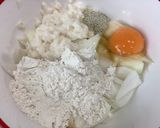 新玉ねぎのお好み焼き。キャベツがないなら作り方2写真