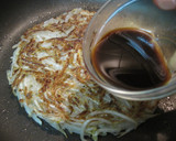 とろ～り目玉焼き乗せ☆もやしのお焼き作り方7写真