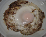 とろ～り目玉焼き乗せ☆もやしのお焼き作り方11写真