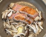 鮭の味噌きのこクリームムニエル♩作り方3写真